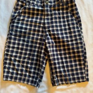 Old Navy Boys Blue Plaid Casual Shorts, Size 10